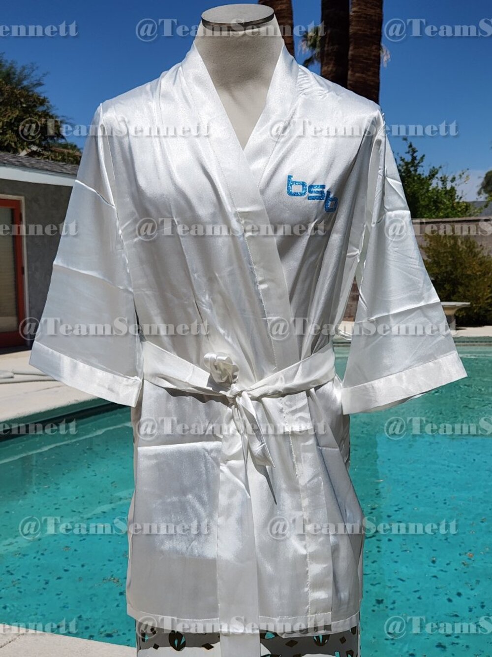 Backstreet Boys White Satin Robe // Into the Millennium // Sphere Las Vegas